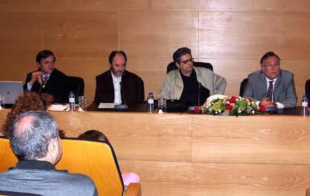 O autor, Carlos Fernandes, António Emiliano e Carlos Barroso O autor, Carlos Fernandes, António Emiliano e Carlos Barroso